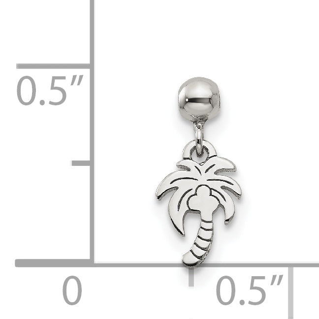 Sterling Silver Mio Memento Dangle Palm Tree Charm