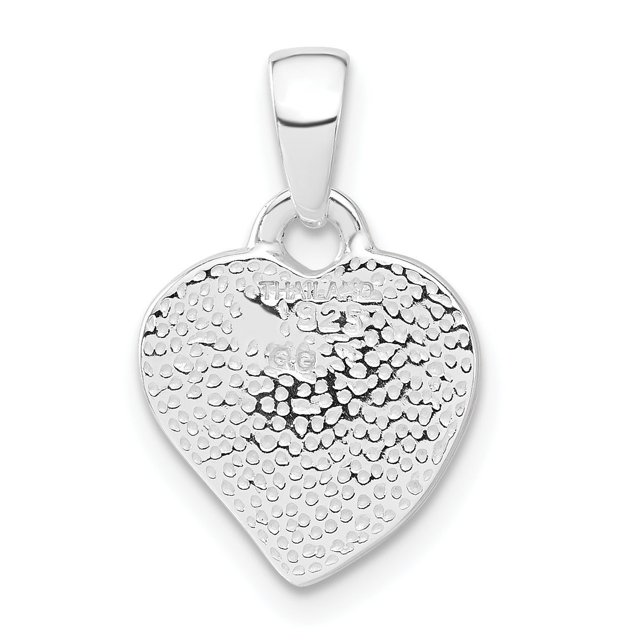 Sterling Silver Stellux Crystal Heart Pendant