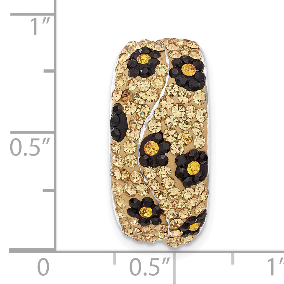 Sterling Silver Stellux Crystal Animal Print Pendant