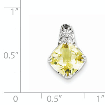 Sterling Silver Lemon Quartz Pendant
