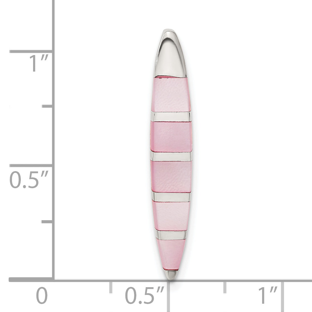 Sterling Silver Pink Mother Of Pearl Pendant