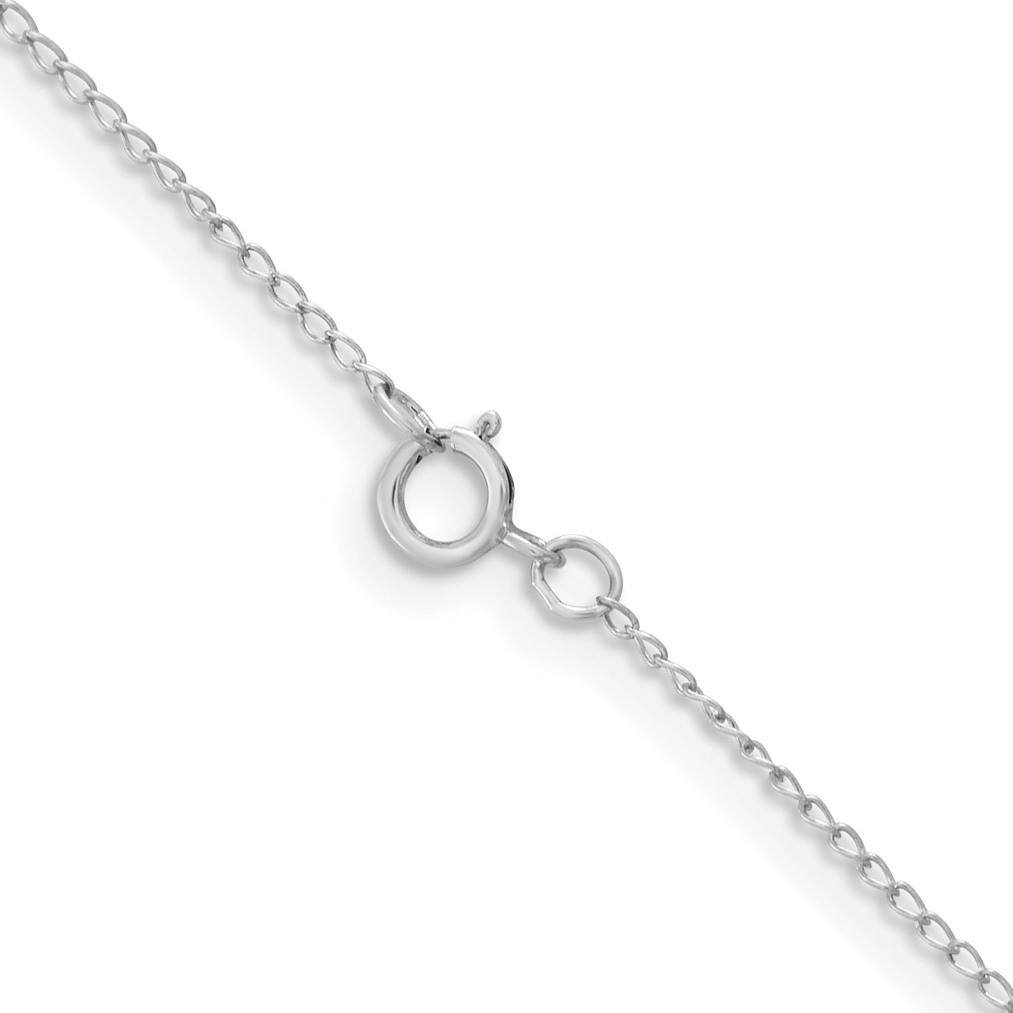 18 Inch Sterling Silver Curb Chain Necklace