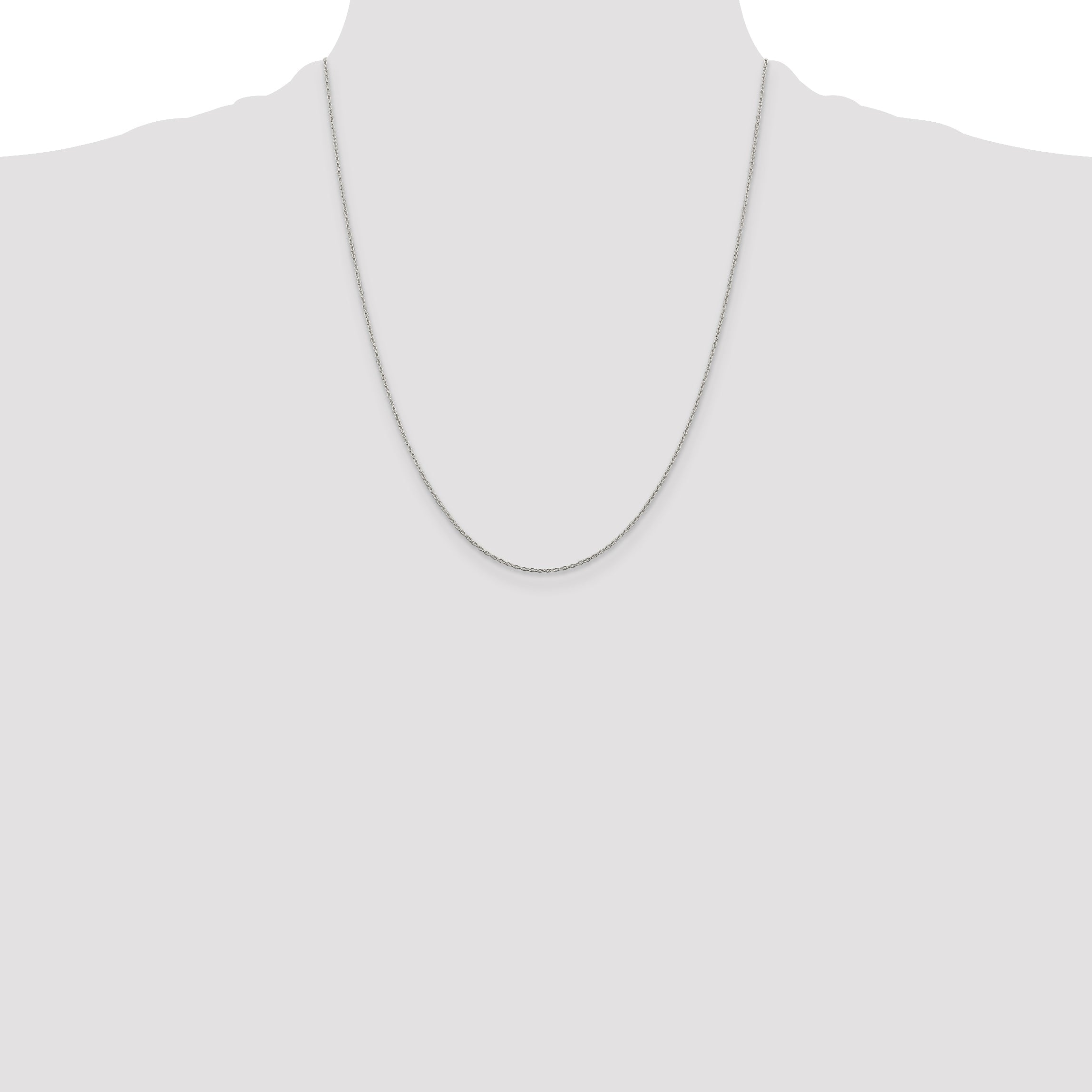 22 Inch Sterling Silver 1.30mm Forzantina Cable Chain Necklace