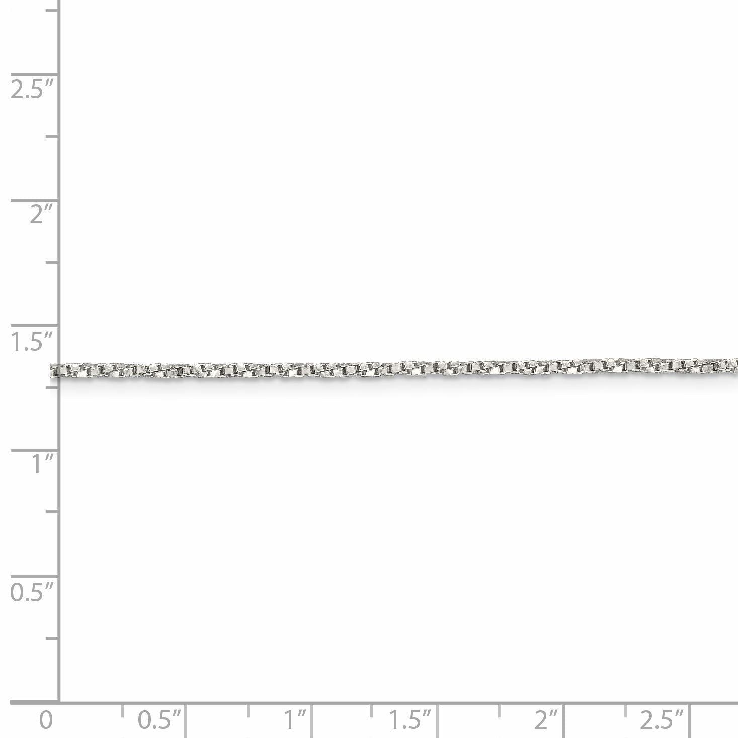 26 Inch Sterling Silver 1.35mm Twisted Box Chain Necklace