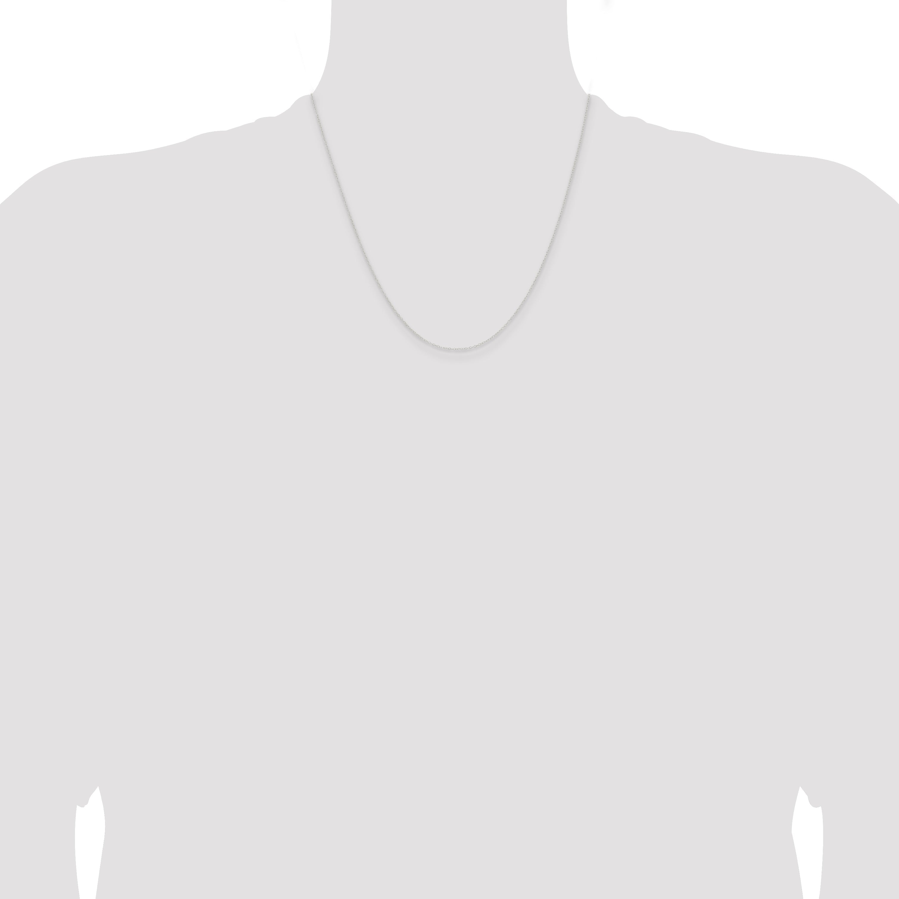 20 Inch Sterling Silver .95mm Forzantina Cable Chain Necklace