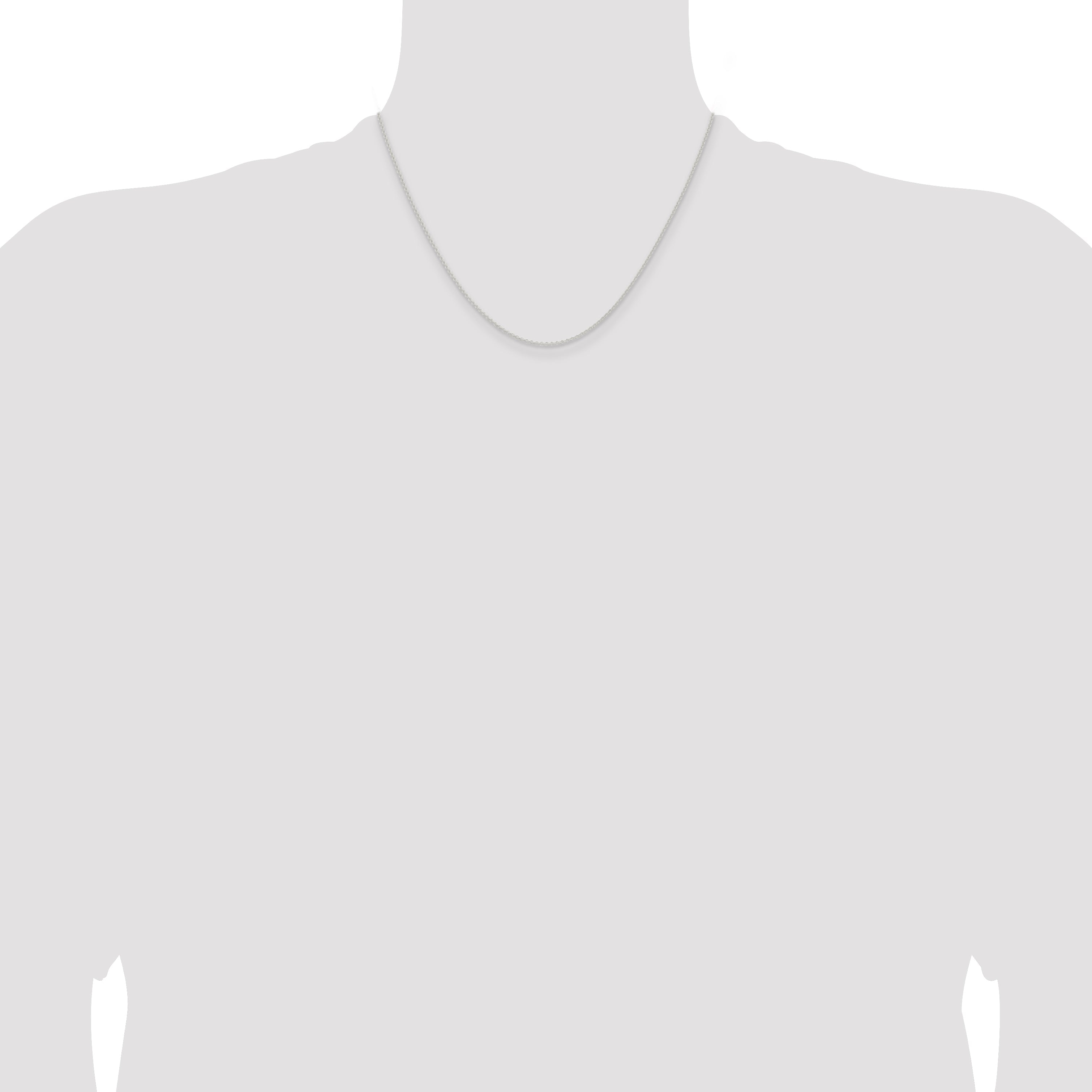 18 Inch Sterling Silver 1.6mm Forzantina Cable Chain Necklace