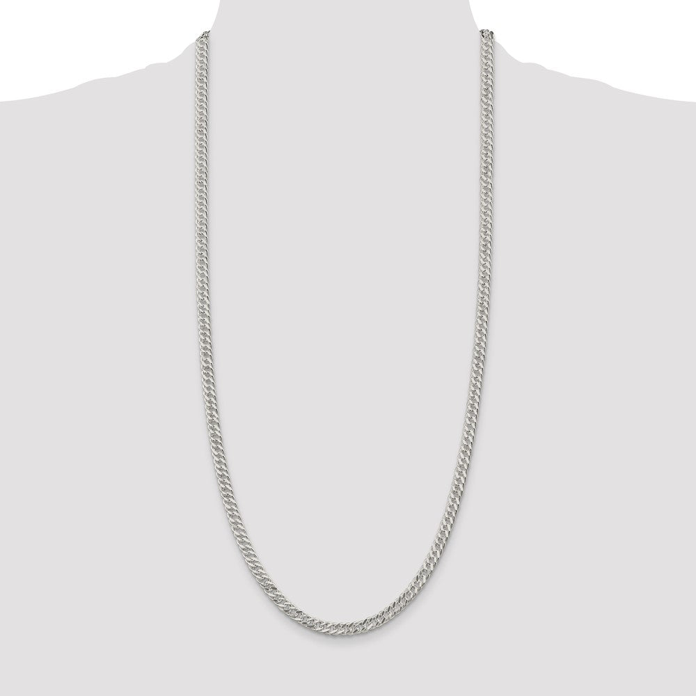 30 Inch Sterling Silver 5.5mm Rambo Chain Necklace