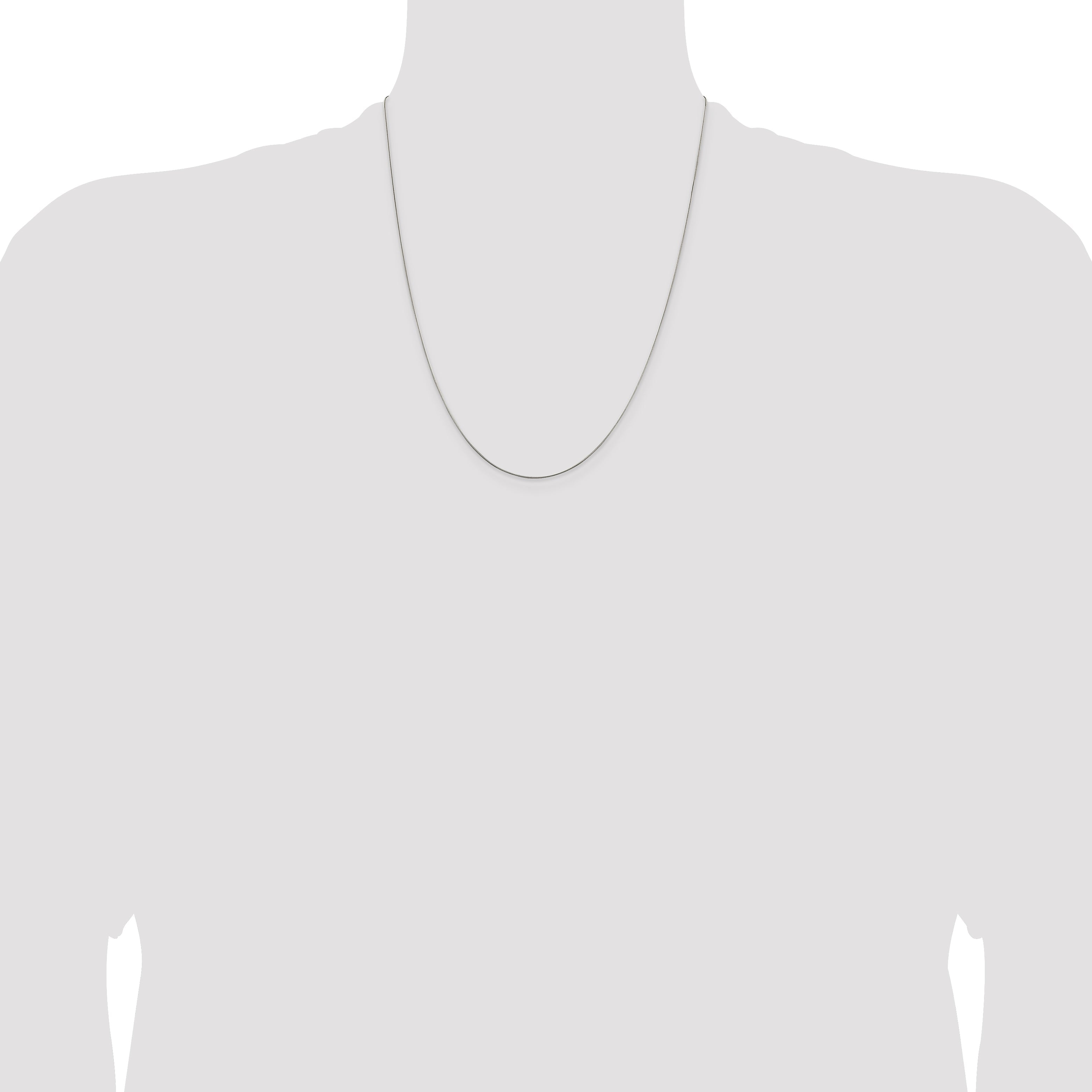 22 Inch Sterling Silver .7mm Snake Chain Necklace