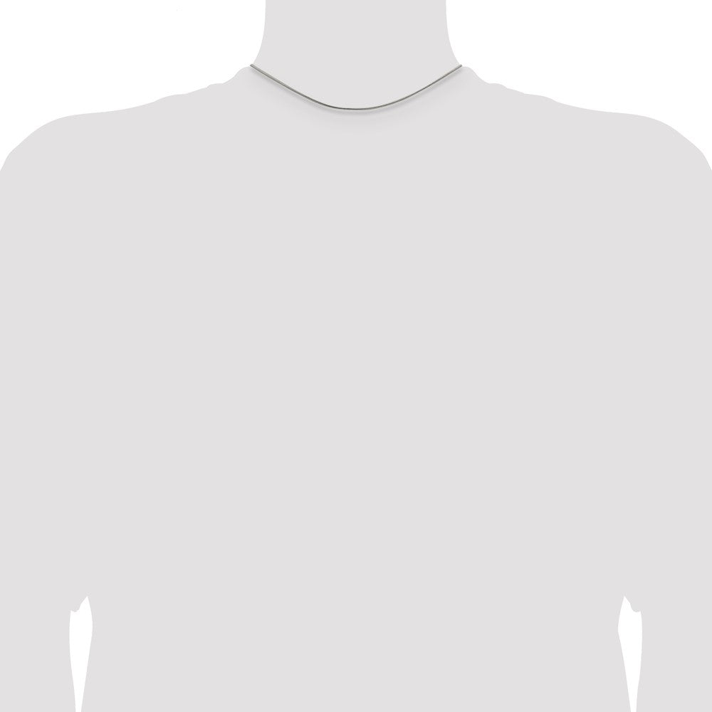 14 Inch Sterling Silver 1mm Snake Chain Necklace