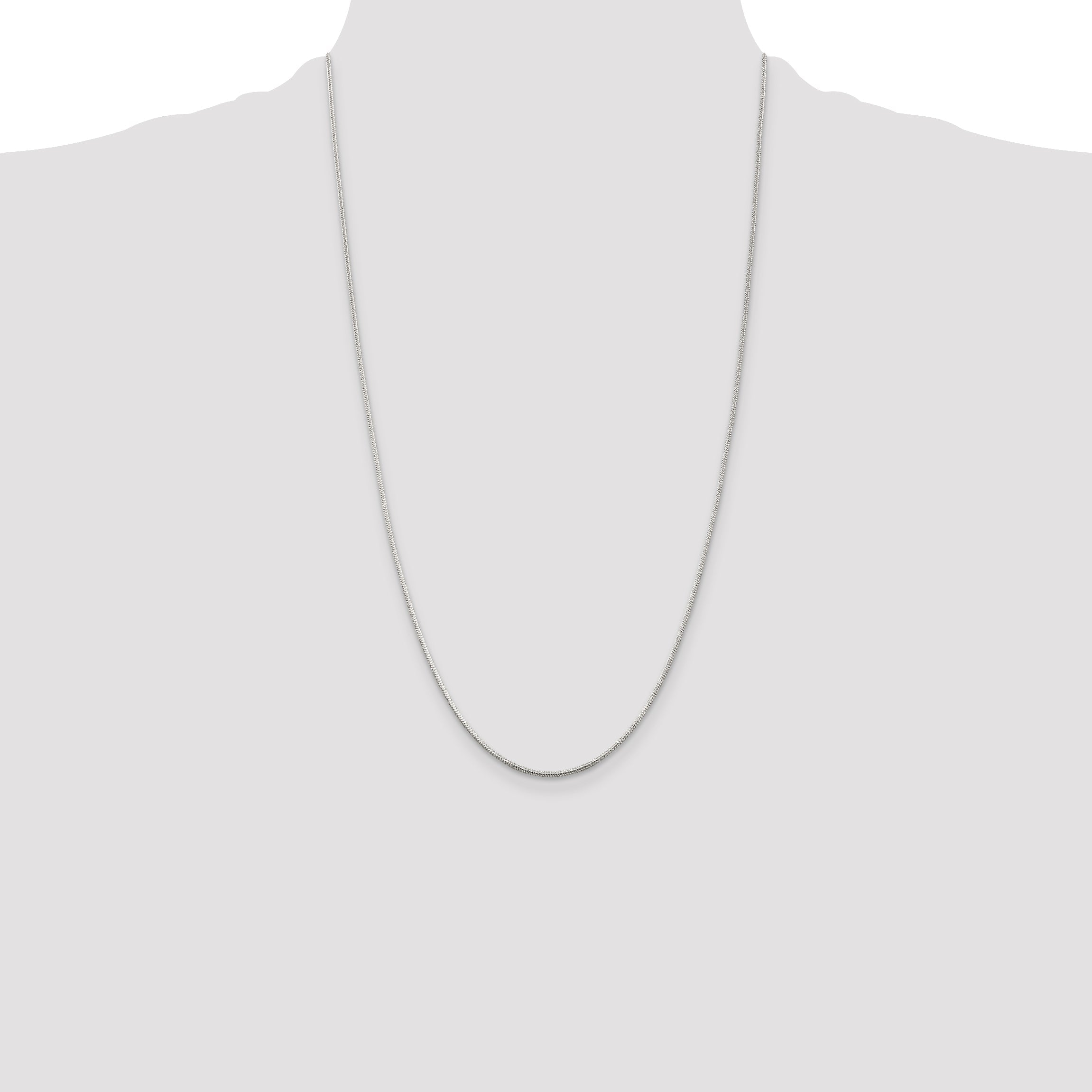 26 Inch Sterling Silver 1.2mm Round Snake Chain Necklace