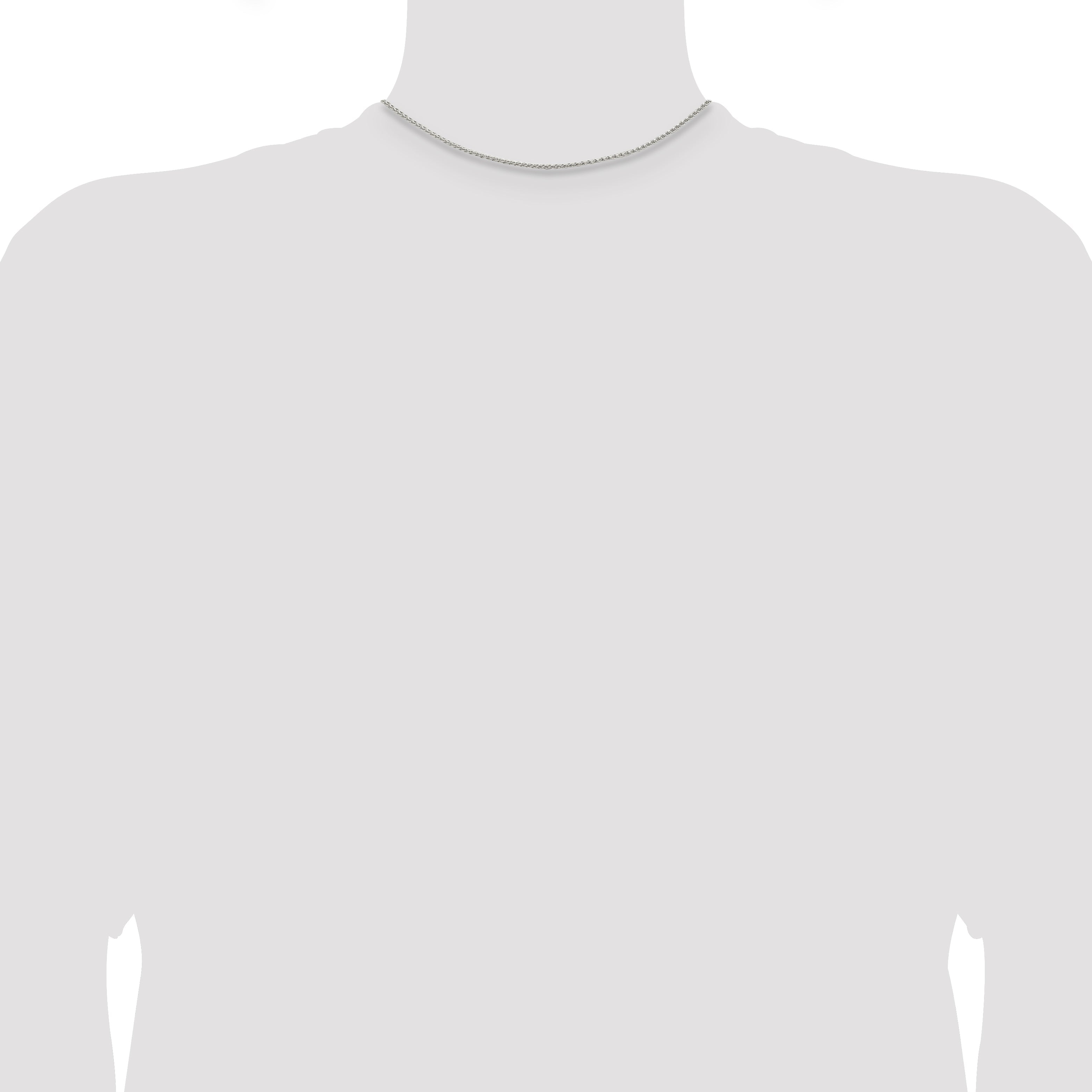 14 Inch Sterling Silver 1.5mm Round Spiga Chain Necklace