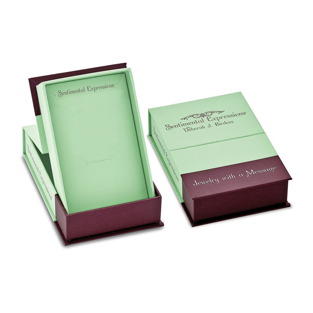 Sterling Silver Sentimental Expressions Polished Multicolor Cz Love & Kisses Post Dangle Earrings