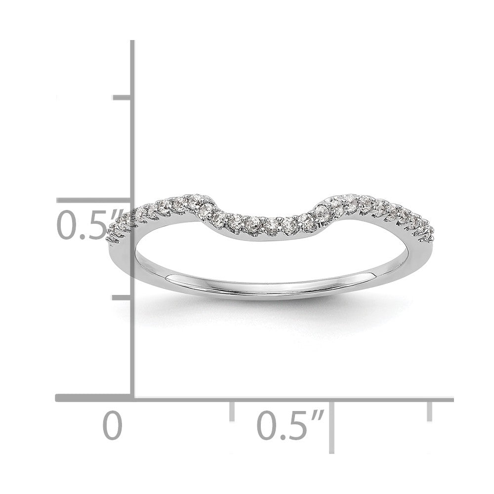14K White Gold Lab Grown VS/SI+ G+ Diamond Wedding Band Ring