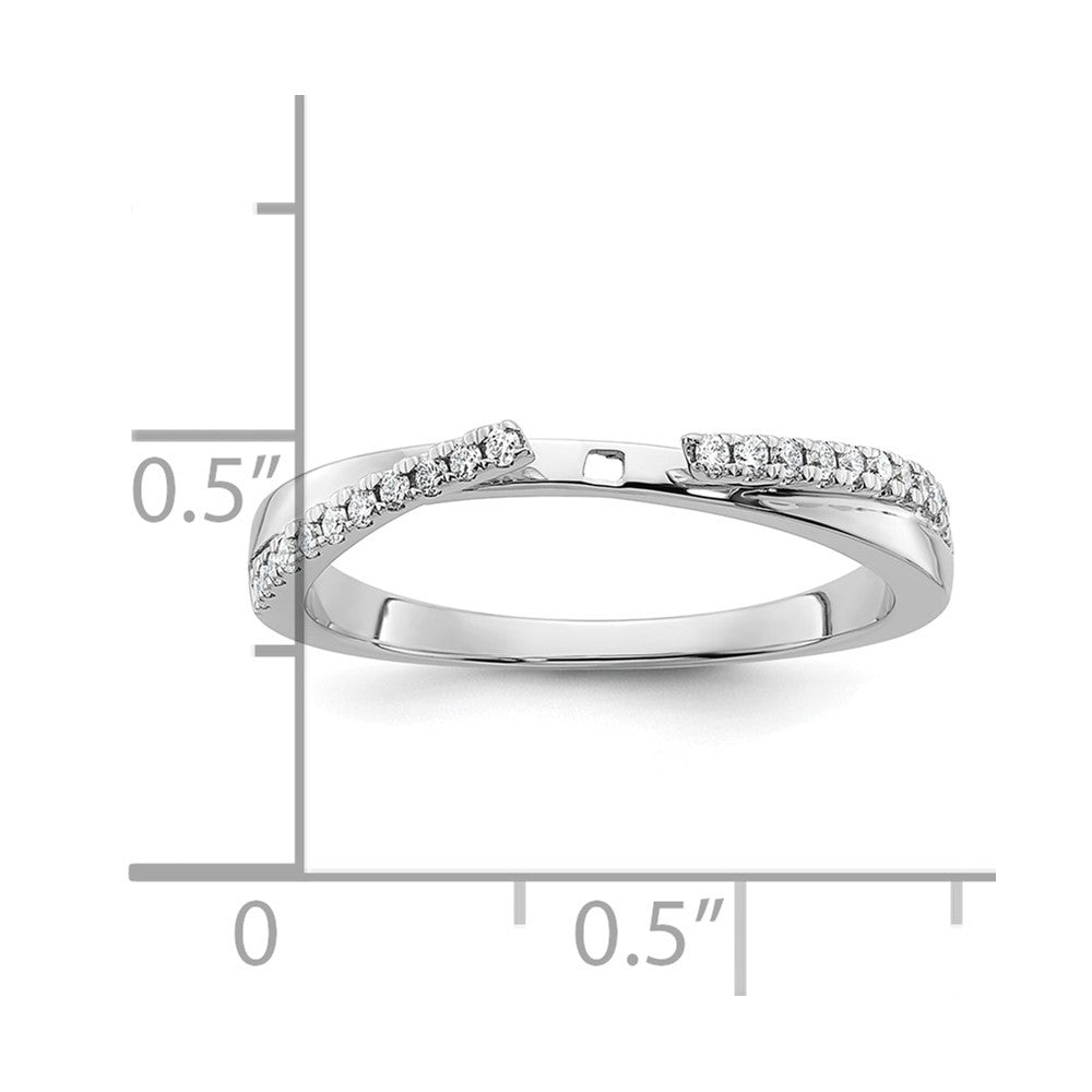 14k White Gold 1/8 Ct. Lab Grown Diamond VS/SI+ G+ Peg Set Engagement Ring