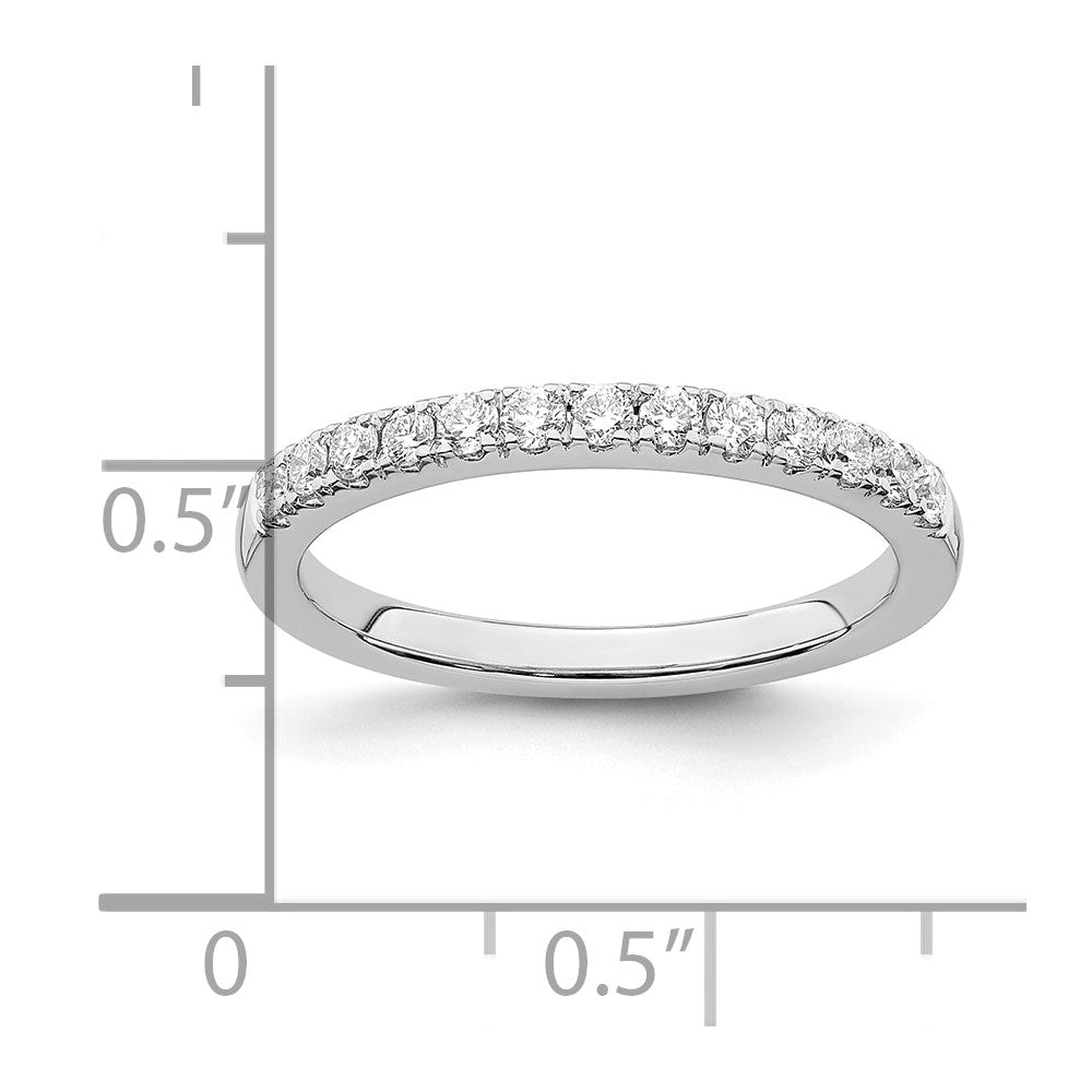 14K White Gold Lab Grown Diamond VS/SI FGH Wedding Band Ring