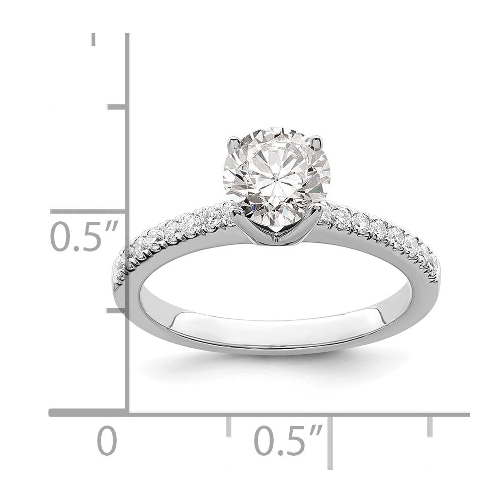 14K White Gold Lab Grown Diamond VS/SI FGH Engagement Ring