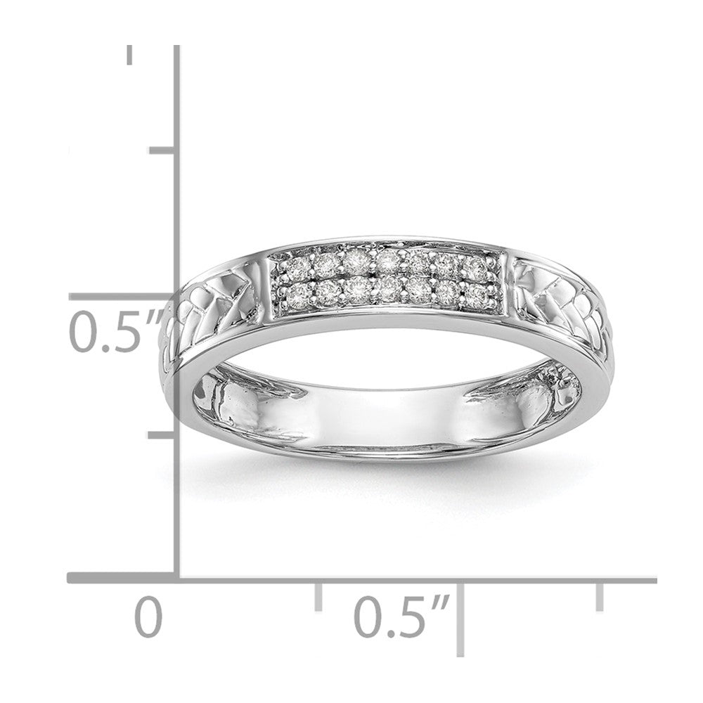 14K White Gold Lab Grown VS/SI+ G+ Diamond Trio Ladies Wedding Band Ring
