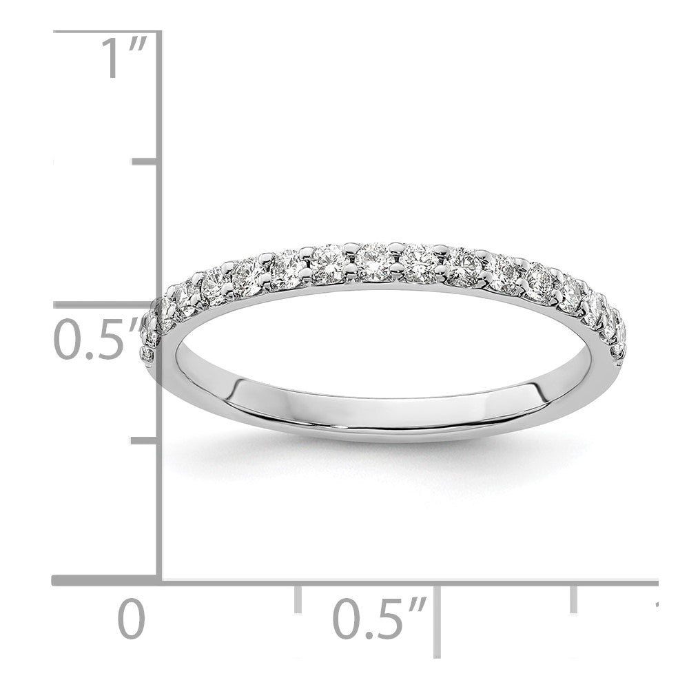 14k White Gold 1/3 Ct. Lab Grown Diamond VS/SI+ G+ Band Ring