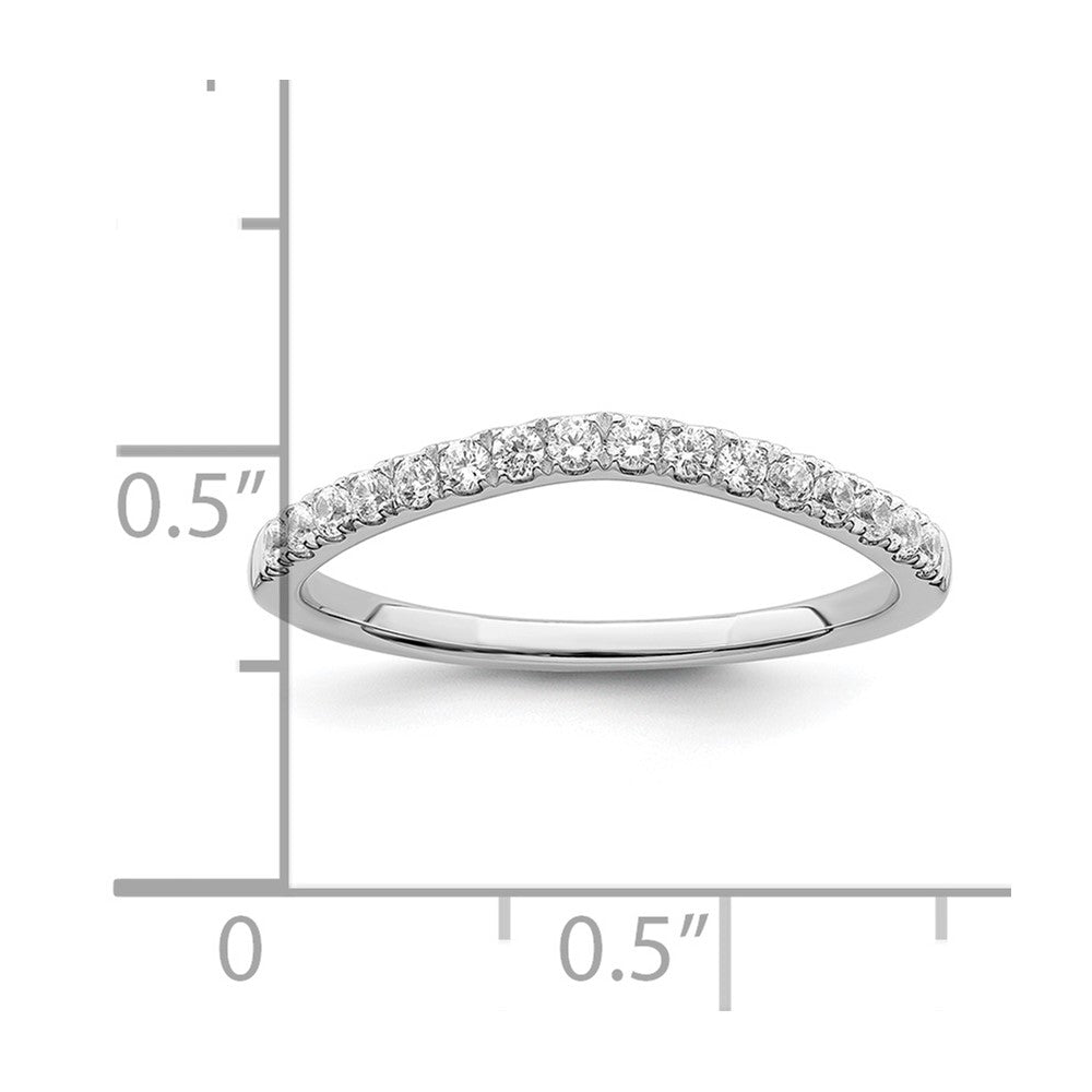 14k White Gold 1/2 Ct. Lab Grown Diamond VS/SI+ G+ Set of Two Wedding Band Rings