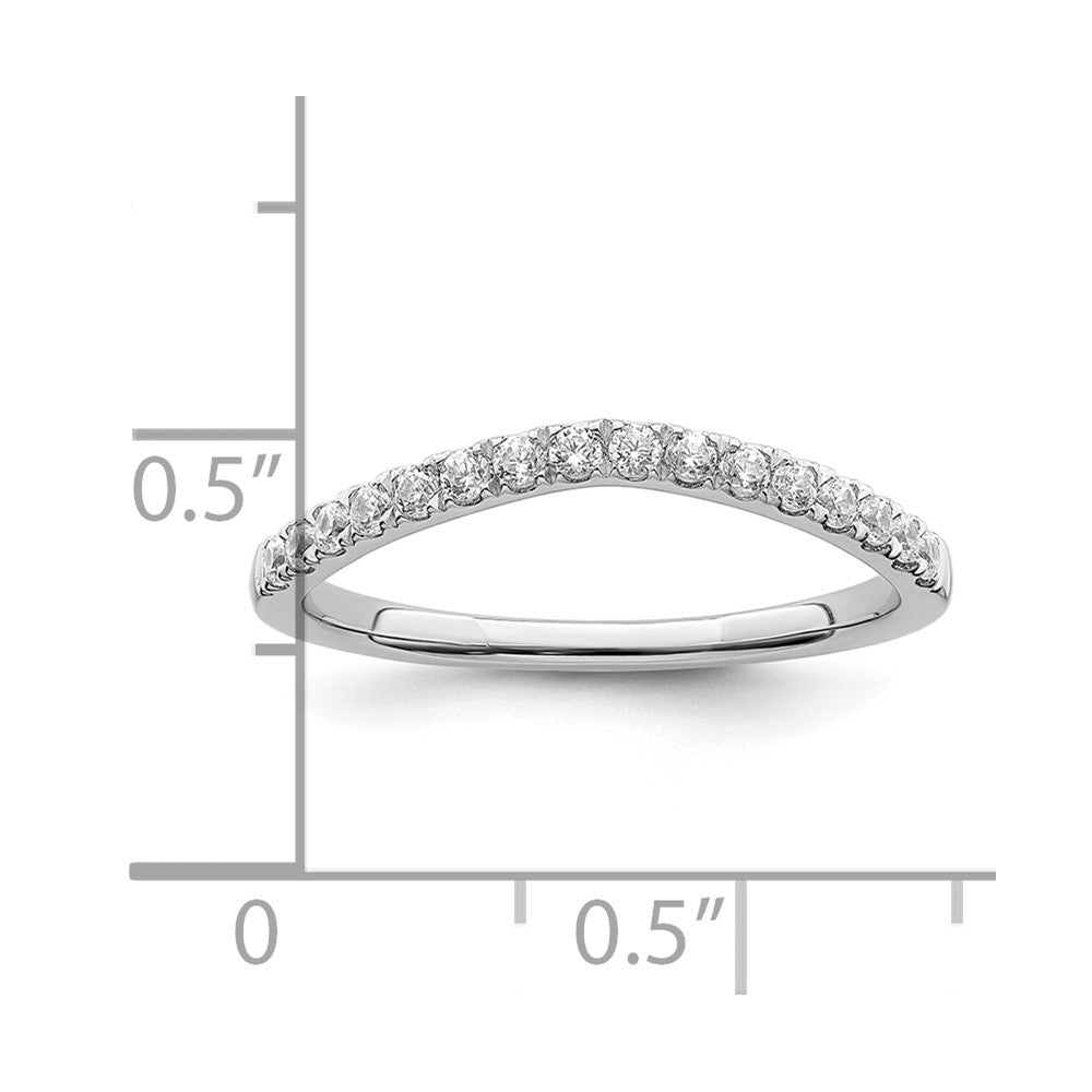 14K White Gold Lab Grown Diamond VS/SI+ G+ Set of 2 Wedding Band Rings