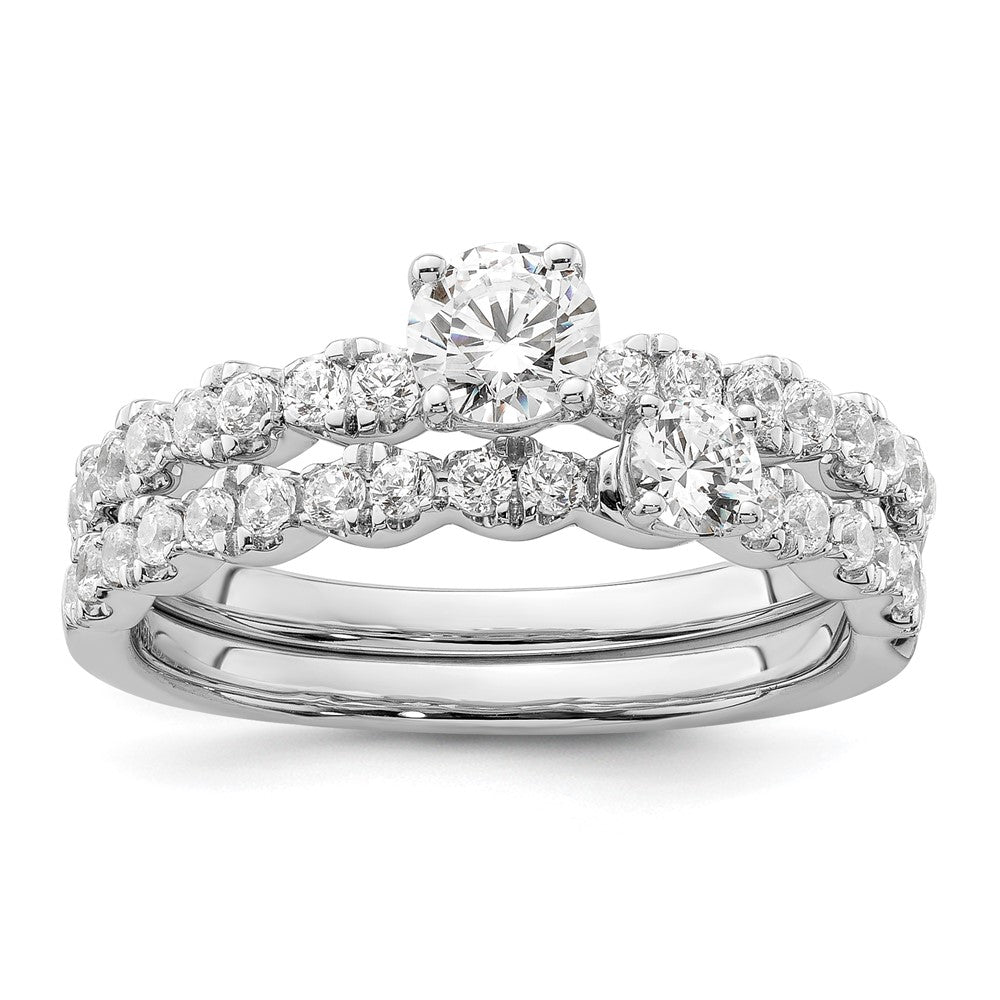 Two Promises 14k White Gold 5/8 Ct. Lab Grown Diamond VS/SI+ G+ Petite Engagement Ring