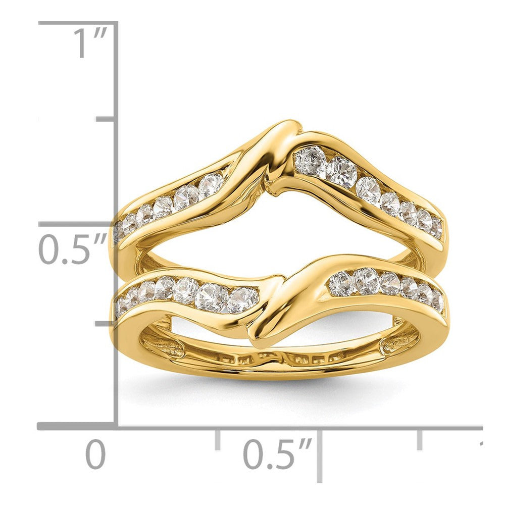 14k Yellow Gold 5/8 Ct. Lab Grown Diamond VS/SI+ G+ Complete Ring Guard