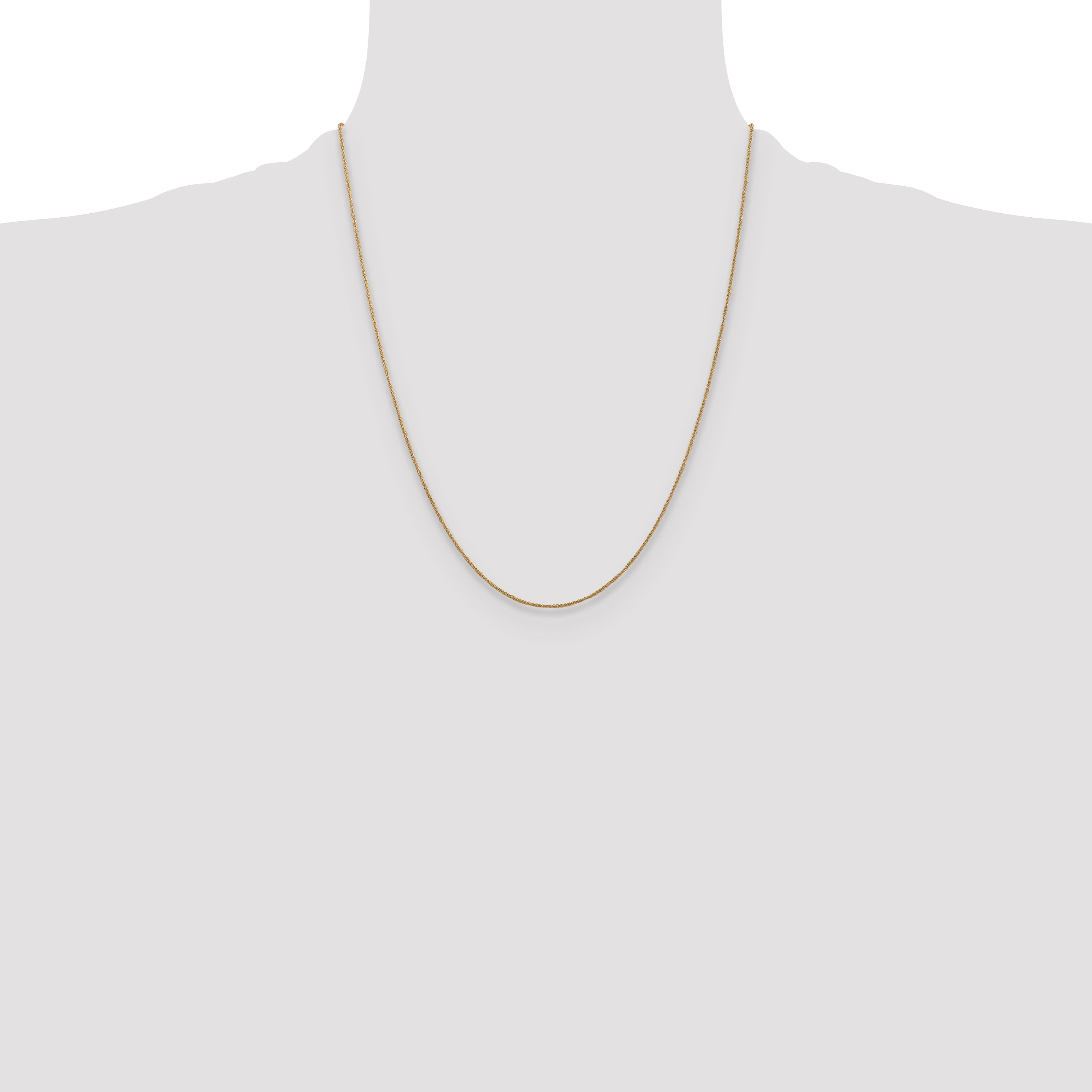 22 Inch 14K .70mm Ropa Chain Necklace