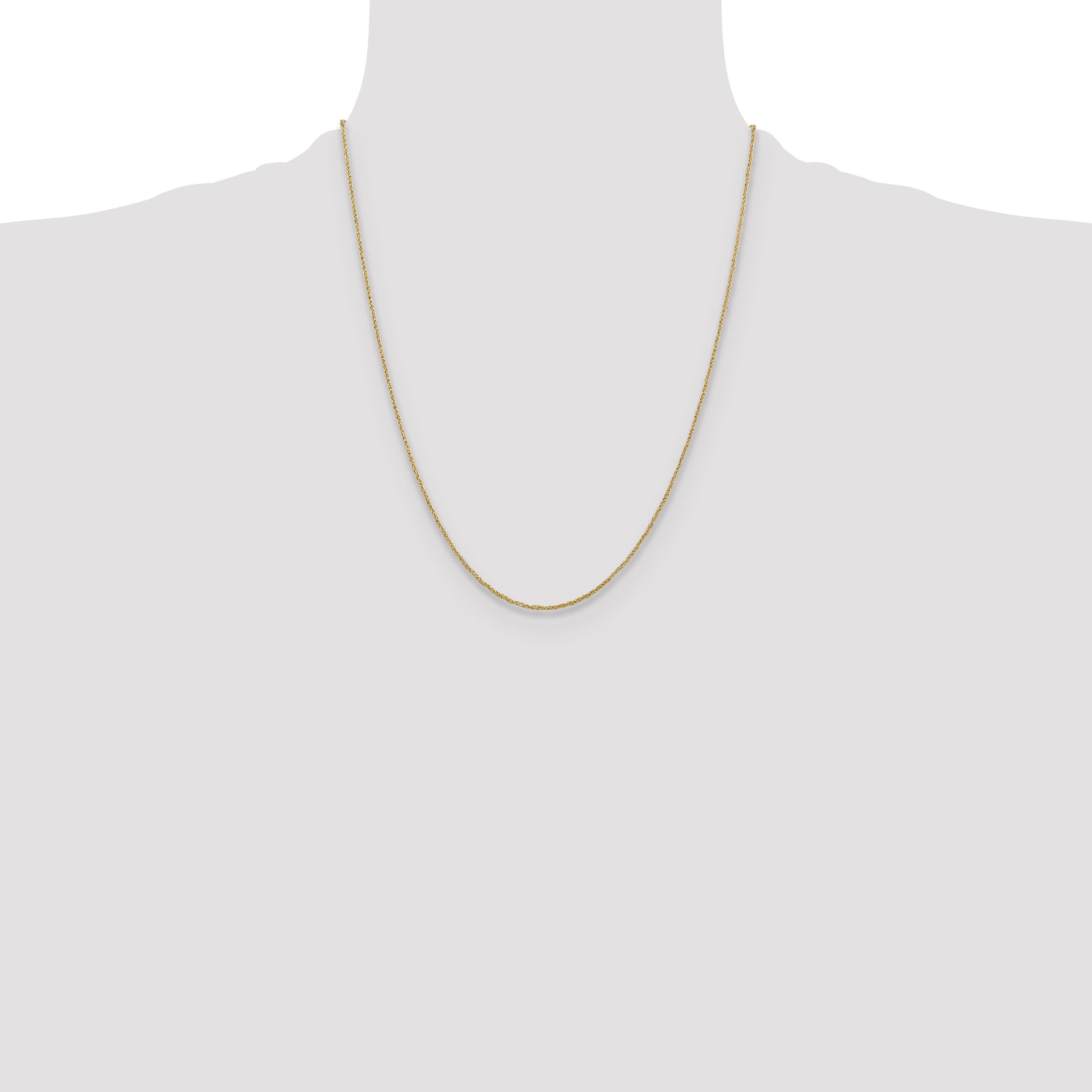 22 Inch 14K 1.1mm Ropa Chain Necklace