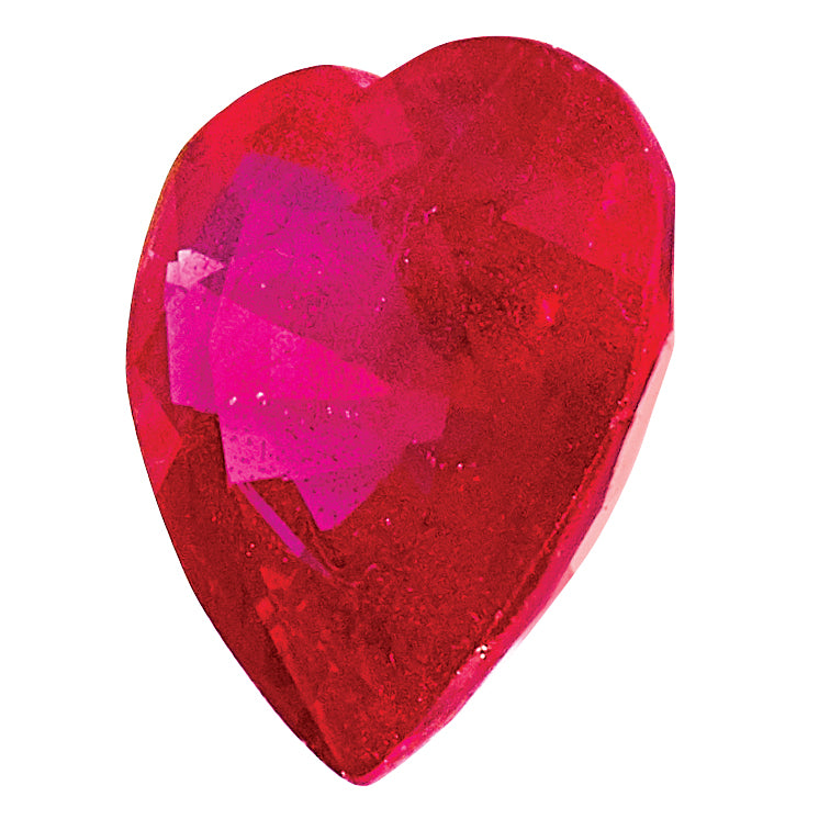 Gemstone Ruby Aa Quality 4mm Heart