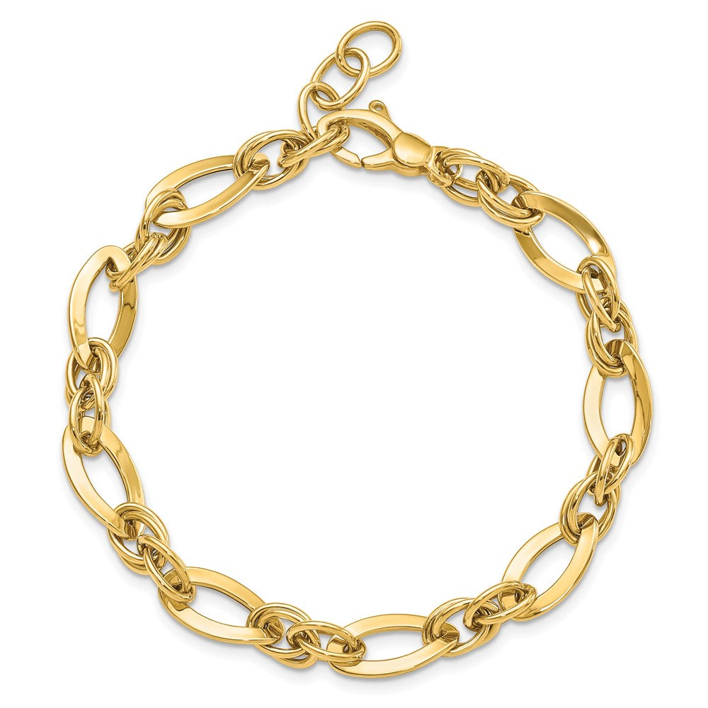 8.25 Inch 14K Polished Fancy Link Bracelet