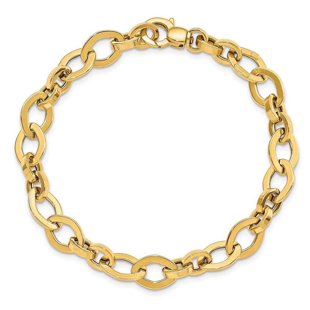 7.75 Inch 14K Polished Fancy Link Bracelet