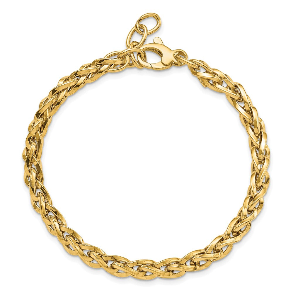 7.5 Inch 14K Polished W/1In Ext Bracelet