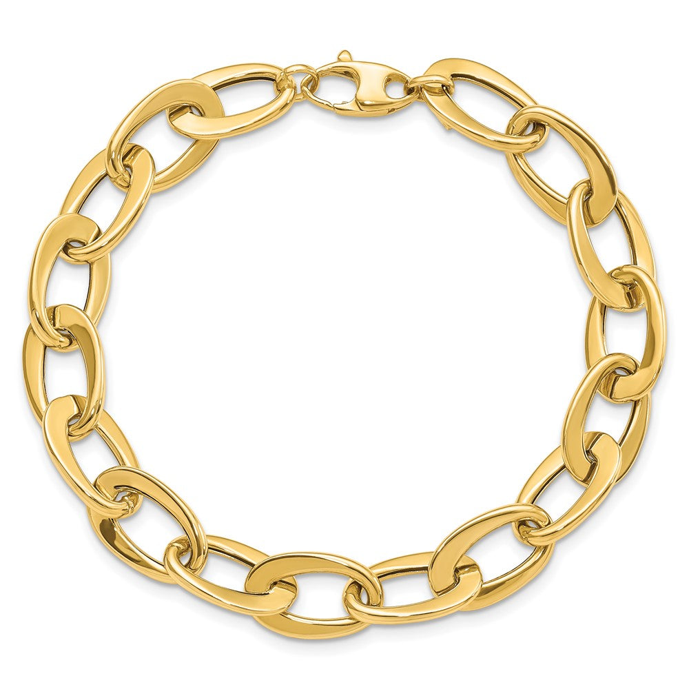 8 Inch 14K Polished Fancy Link Bracelet