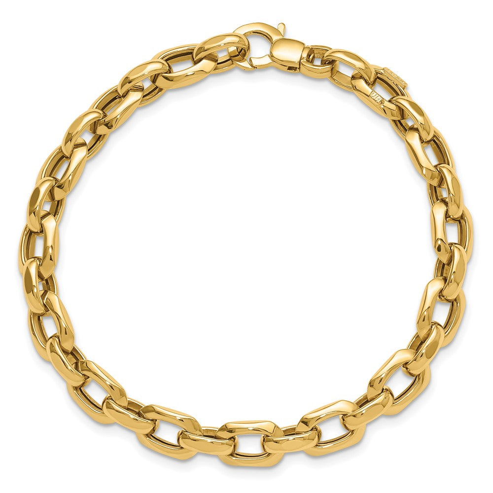 7.5 Inch 14K Polished Fancy Link Bracelet
