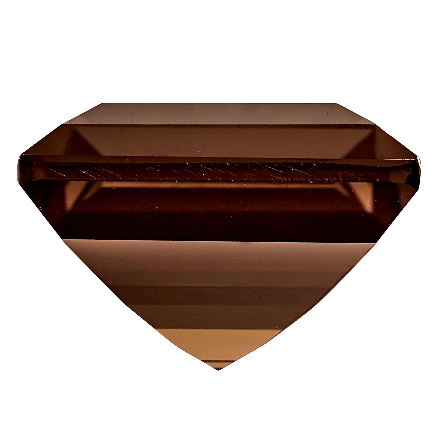 Gemstone Smoky Quartz Aa Quality 8mm Square Step-Cut