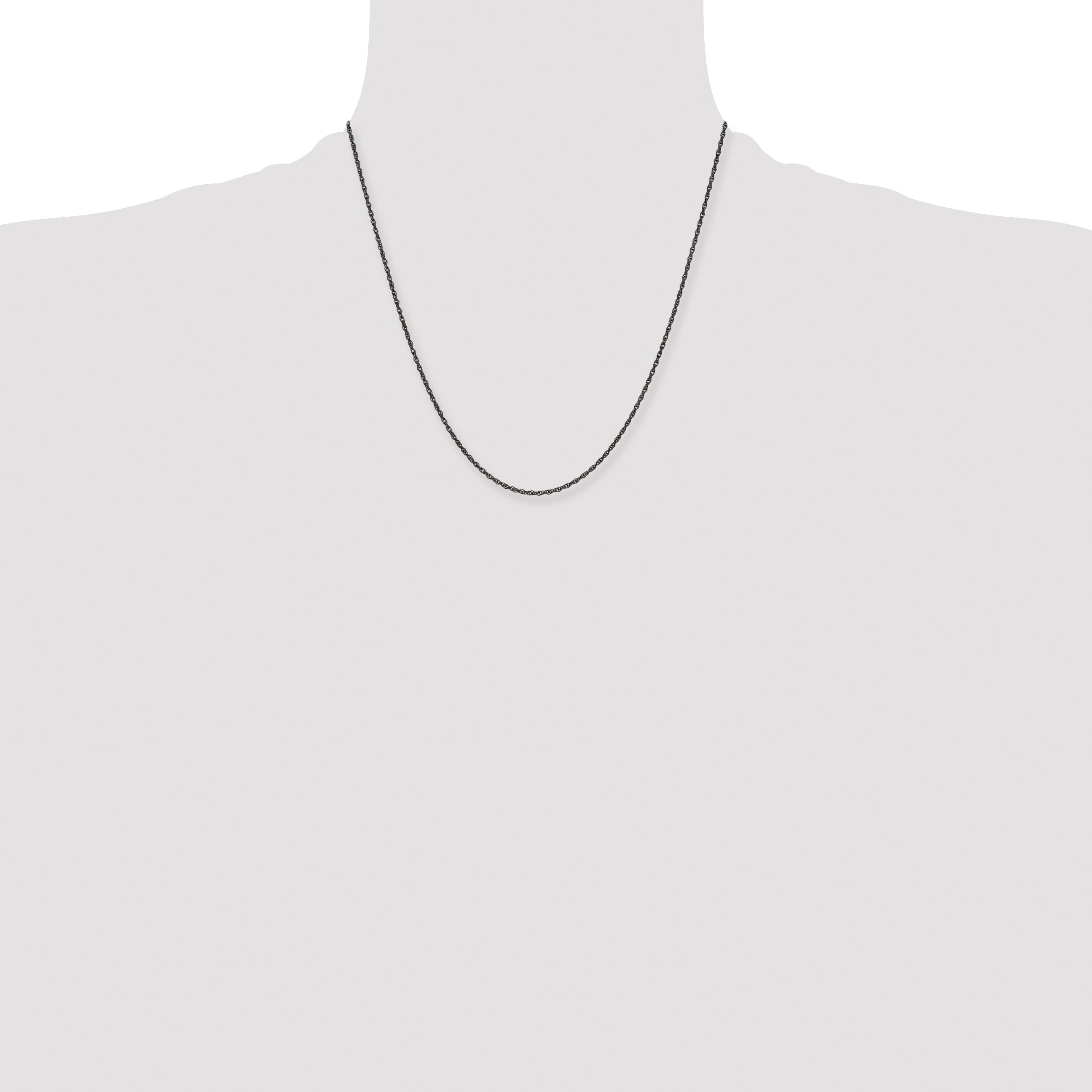 30 Inch Chisel Stainless Steel Oxidized 2mm 20 Fancy Link Chain Necklace