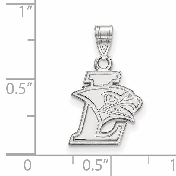 Sterling Silver Rhodium Plated Logoart Lehigh University Small Pendant