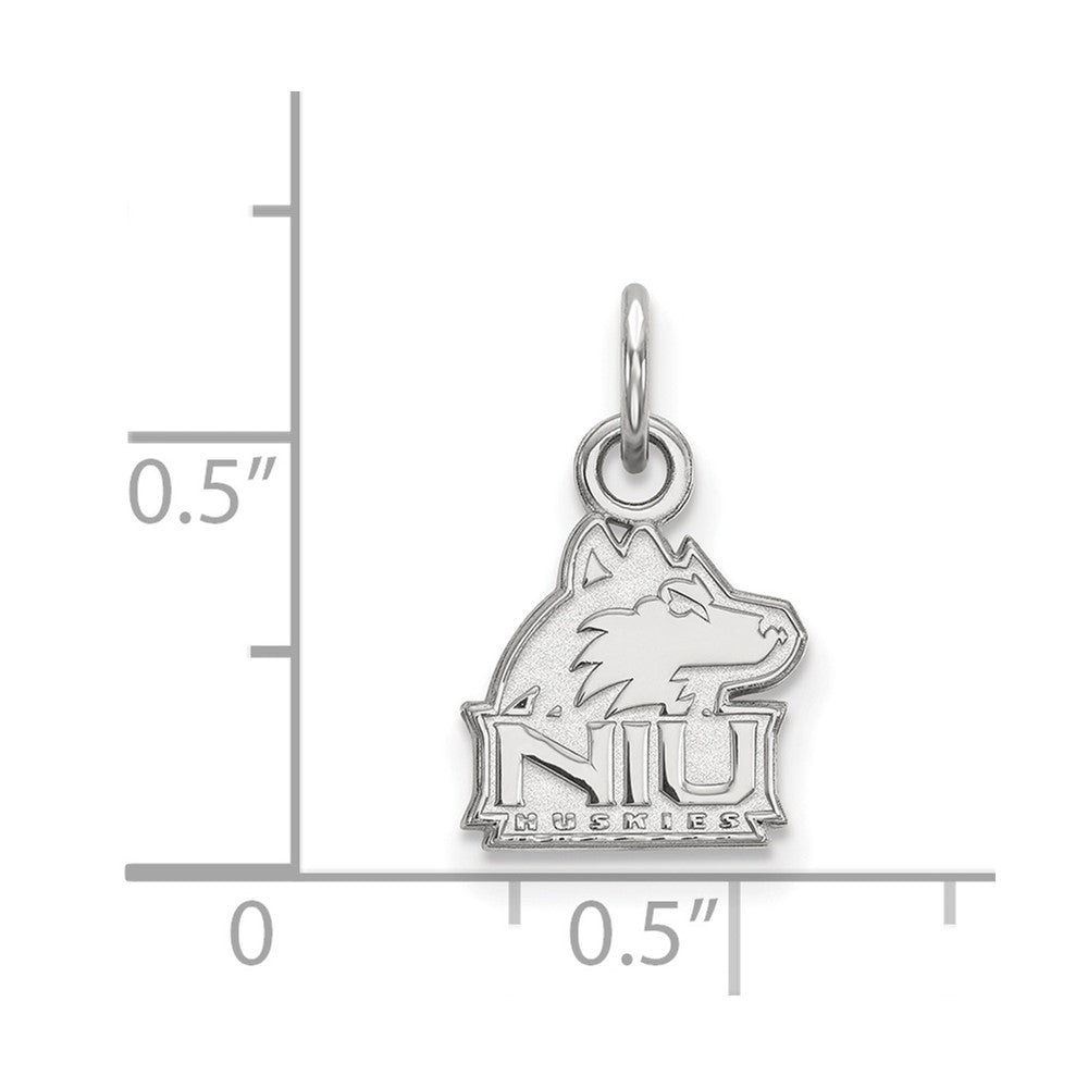 10K White Gold Logoart Northern Illinois University N I U Huskies Extra Small Pendant