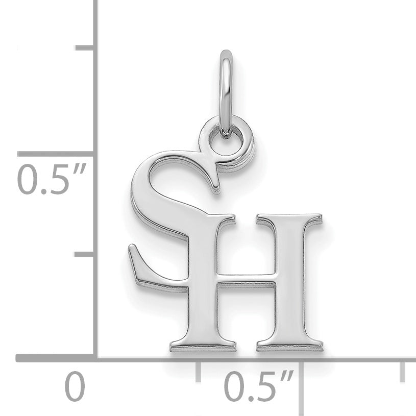 Sterling Silver Rhodium Plated Logoart Sam Houston State University Extra Small Pendant
