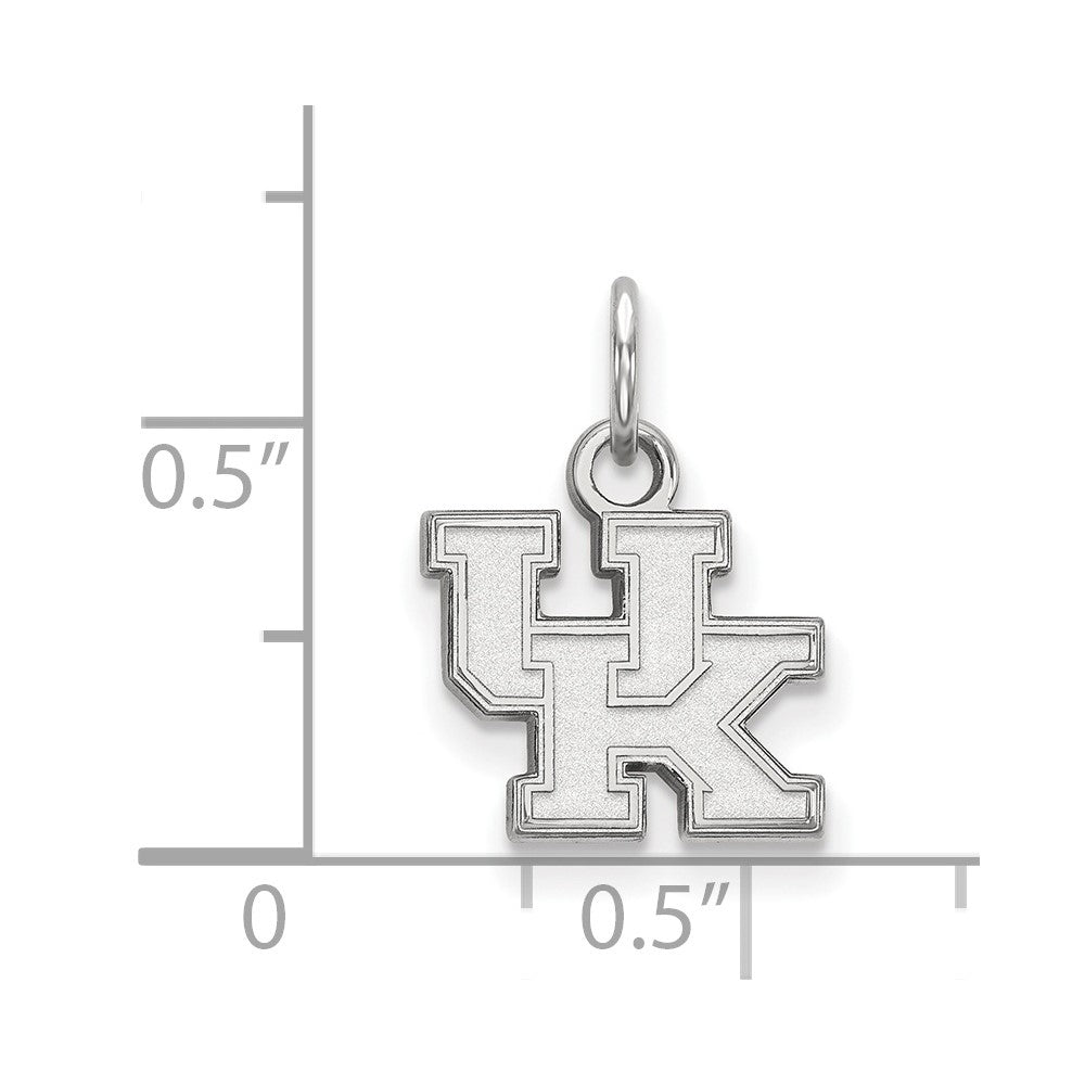 10K White Gold Logoart University Of Kentucky U K Extra Small Pendant