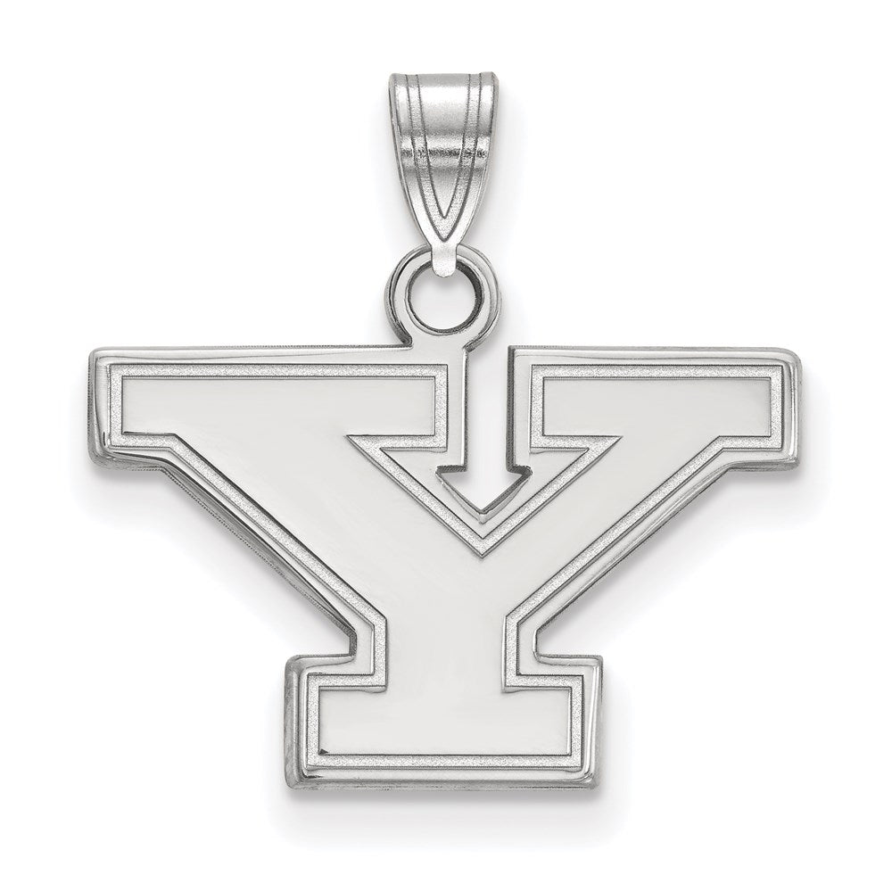 10K White Gold Logoart Youngstown State University Letter Y Small Pendant