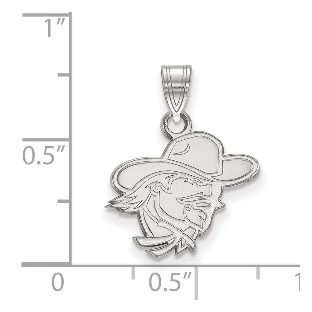 10K White Gold Logoart Eastern Kentucky University E K U Small Pendant