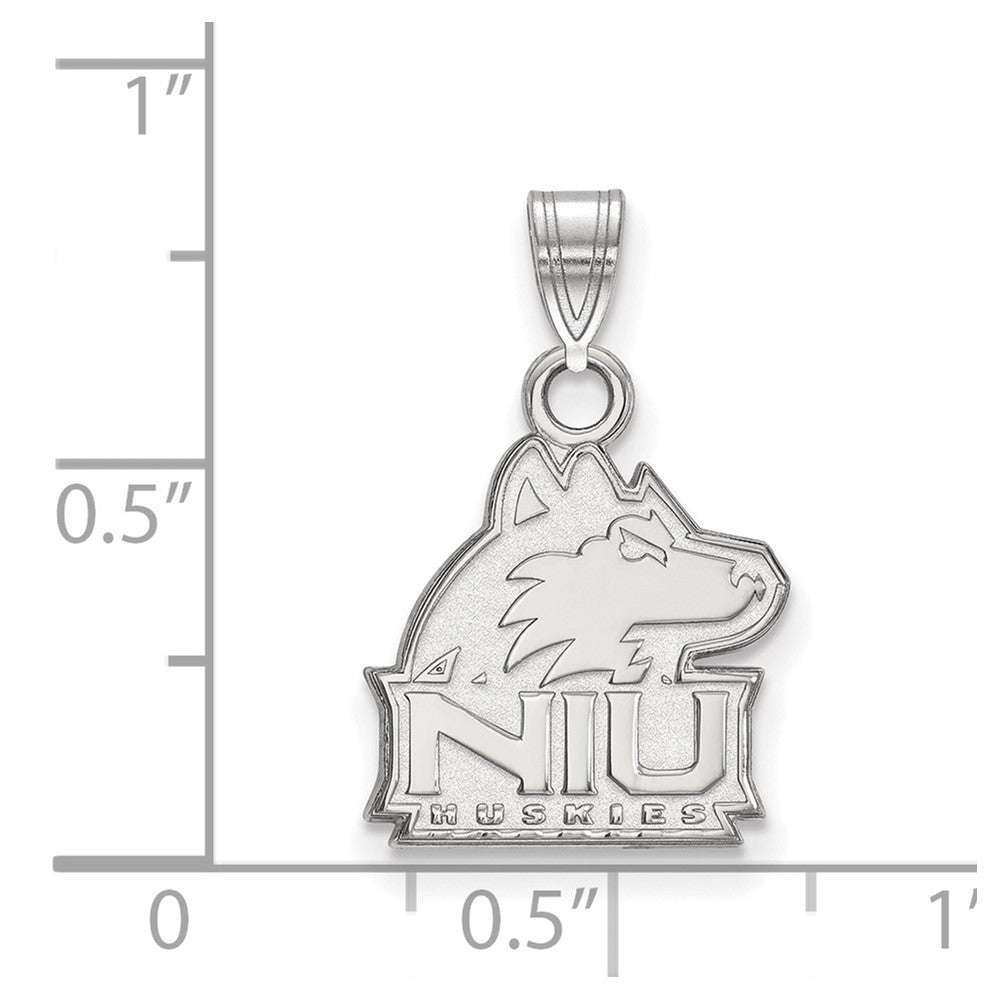 10K White Gold Logoart Northern Illinois University N I U Huskies Small Pendant