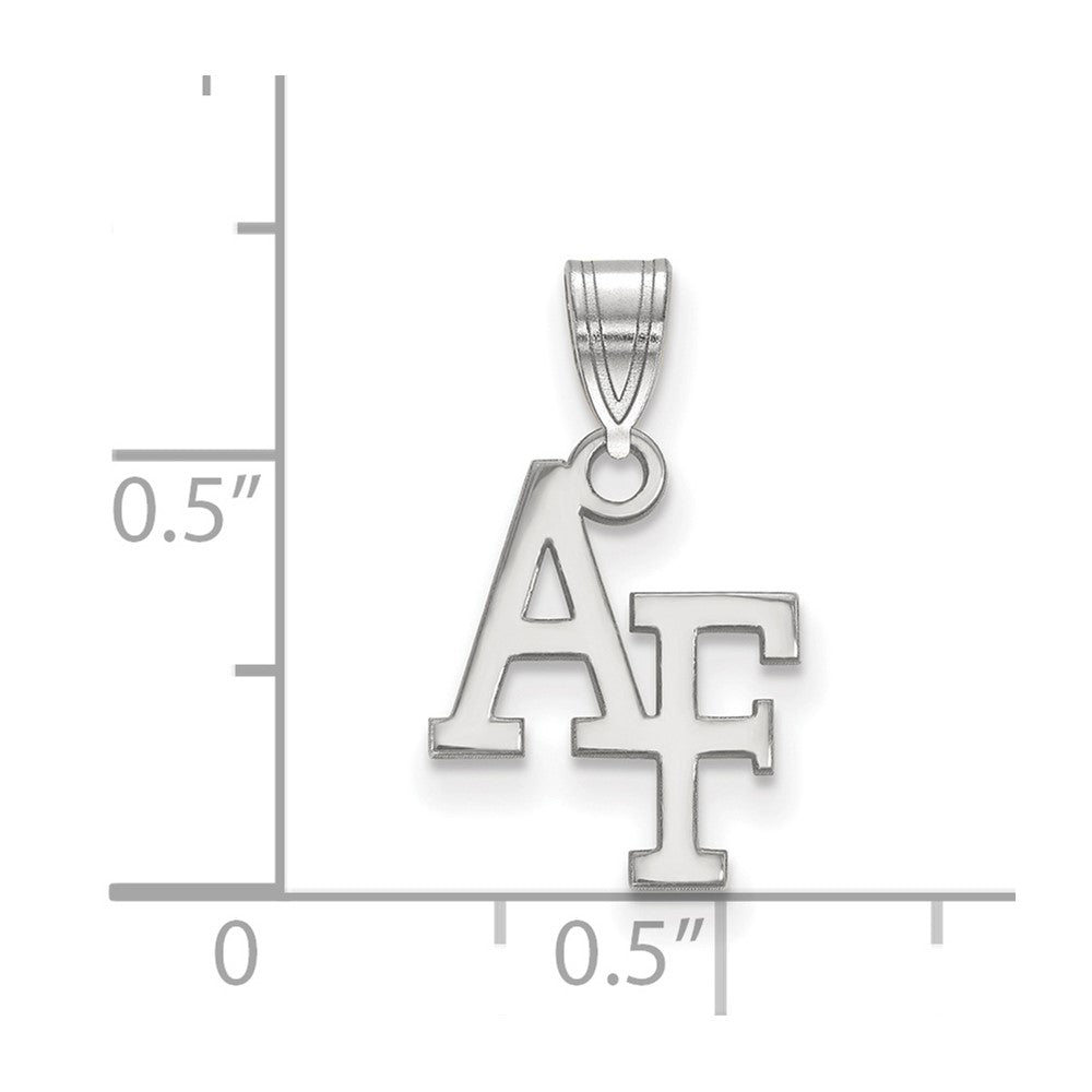 14K White Gold Logoart United States Air Force Academy A F Small Pendant