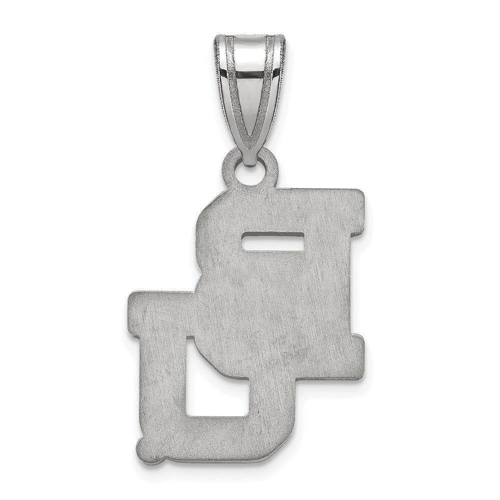 Sterling Silver Rhodium Plated Logoart Baylor University Bears Medium Pendant