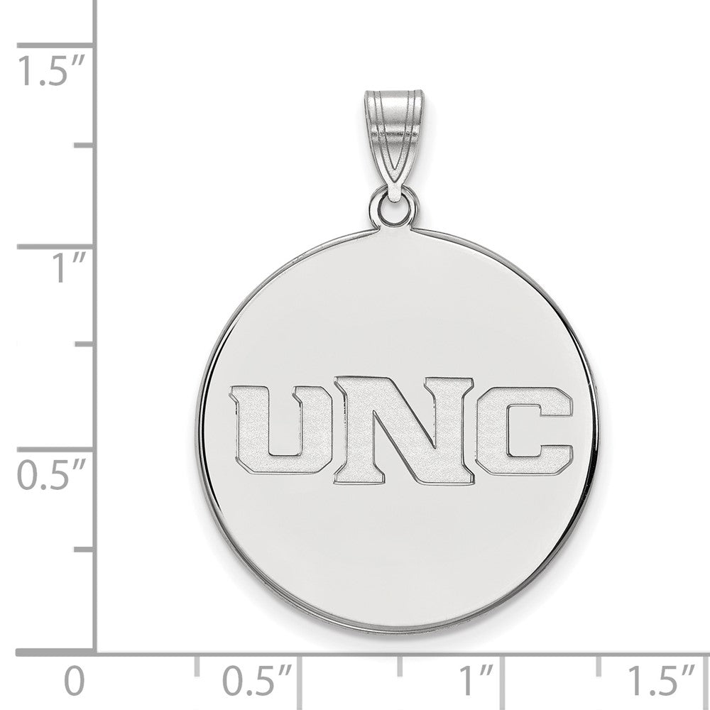 10K White Gold Logoart University Of Northern Colorado U N C Extra Large Disc Pendant
