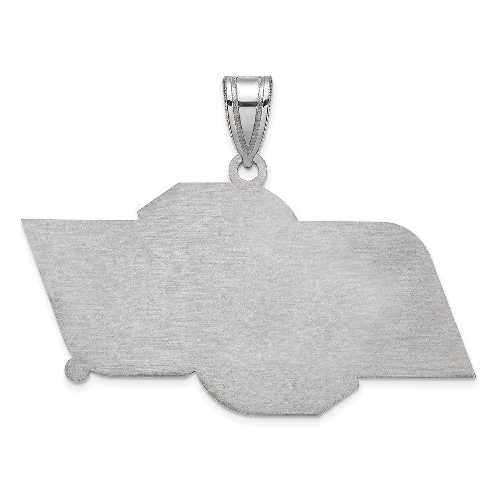 Sterling Silver Rhodium Plated Logoart Oklahoma State University O S U Large Pendant