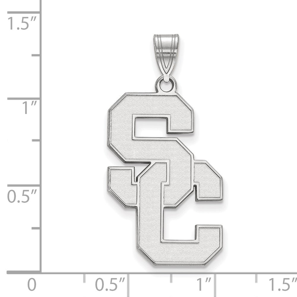 14K White Gold University Of Southern California S C Extra Large Pendant