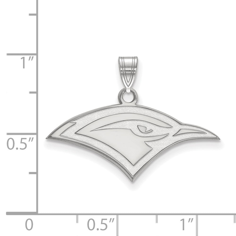 Sterling Silver Rhodium Plated Logoart University Of Tennessee At Chattanooga Mockingbird Small Pendant