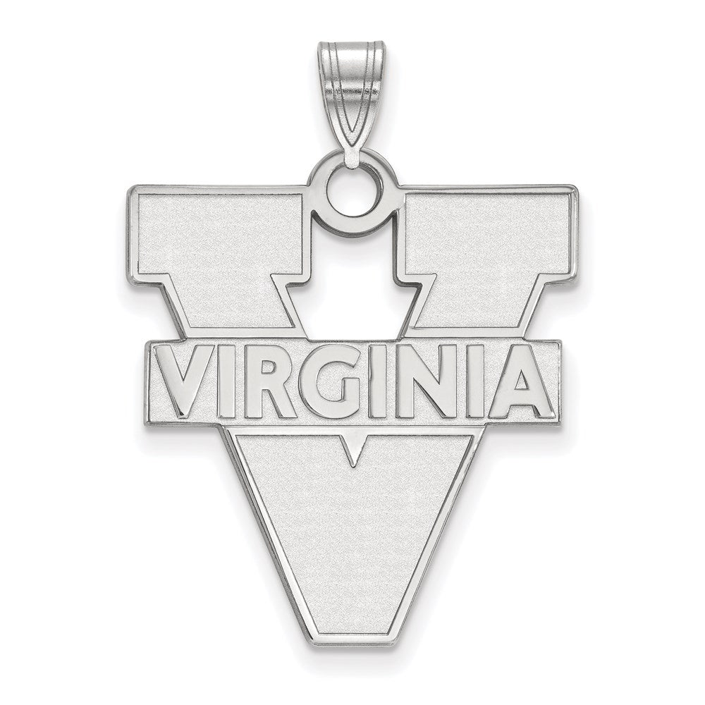 10K White Gold Logoart University Of Virginia Extra Large Pendant